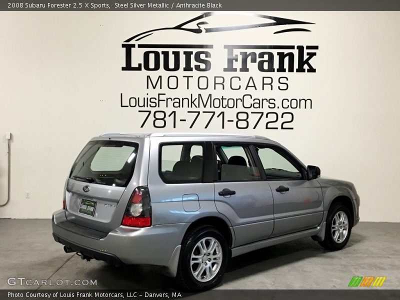 Steel Silver Metallic / Anthracite Black 2008 Subaru Forester 2.5 X Sports