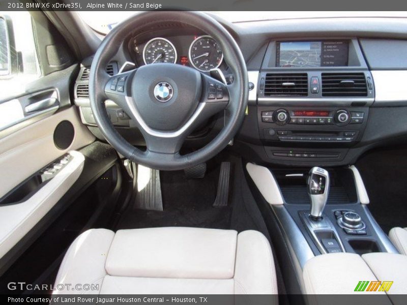 Alpine White / Sand Beige 2012 BMW X6 xDrive35i