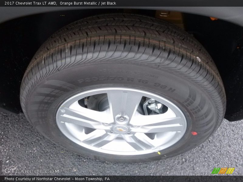 Orange Burst Metallic / Jet Black 2017 Chevrolet Trax LT AWD