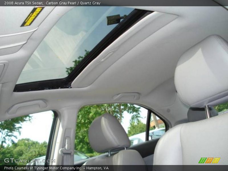 Carbon Gray Pearl / Quartz Gray 2008 Acura TSX Sedan