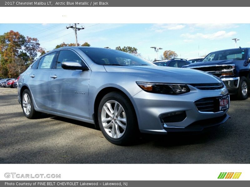 Arctic Blue Metallic / Jet Black 2017 Chevrolet Malibu LT