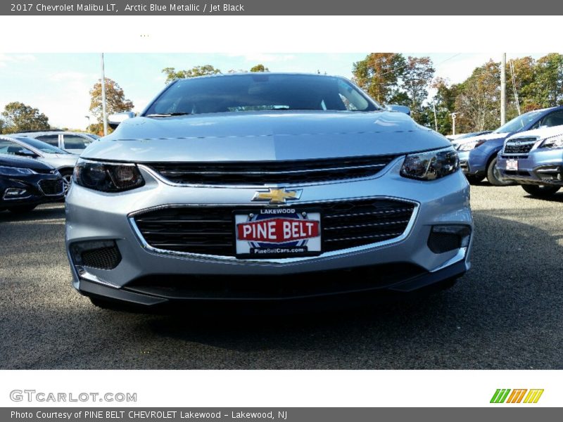 Arctic Blue Metallic / Jet Black 2017 Chevrolet Malibu LT