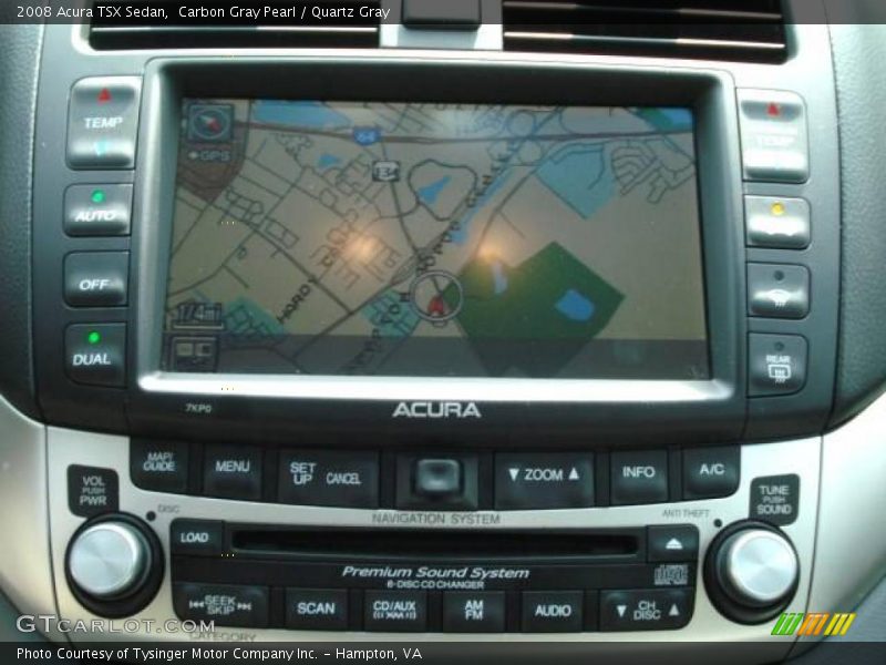 Navigation of 2008 TSX Sedan