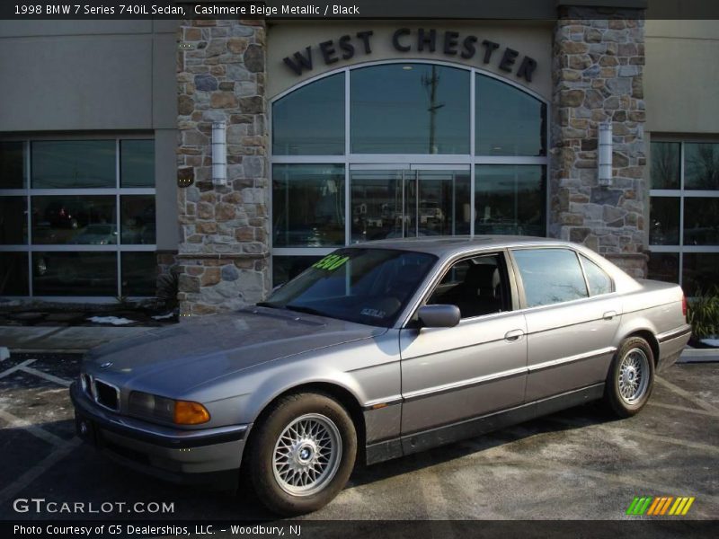 Cashmere Beige Metallic / Black 1998 BMW 7 Series 740iL Sedan