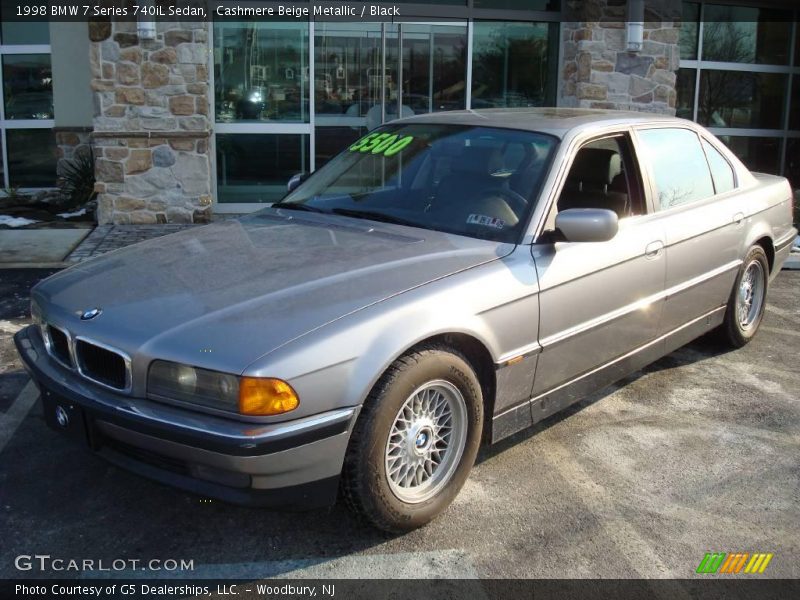 Cashmere Beige Metallic / Black 1998 BMW 7 Series 740iL Sedan