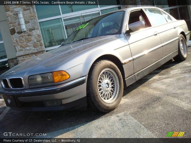 Cashmere Beige Metallic / Black 1998 BMW 7 Series 740iL Sedan