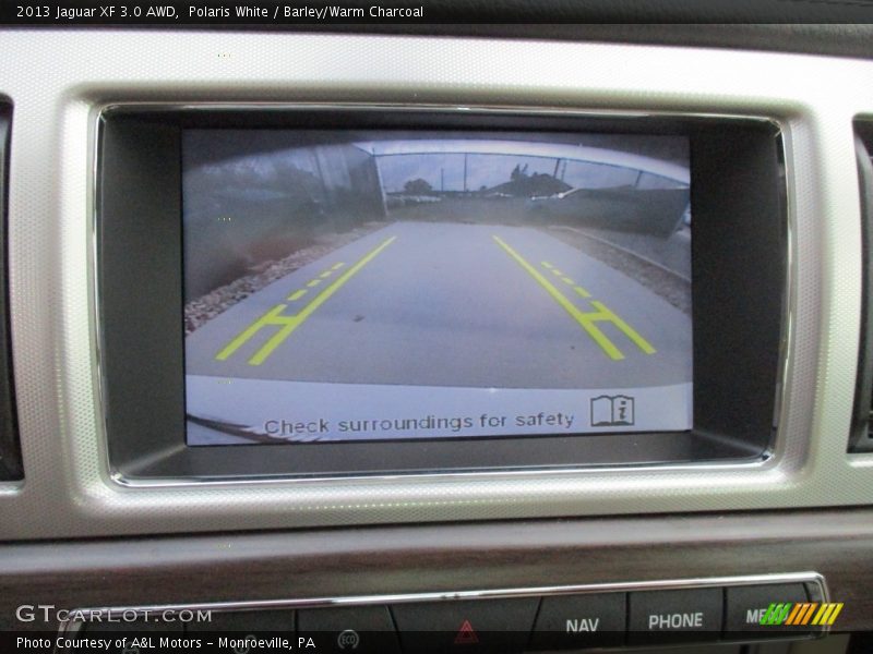 Polaris White / Barley/Warm Charcoal 2013 Jaguar XF 3.0 AWD