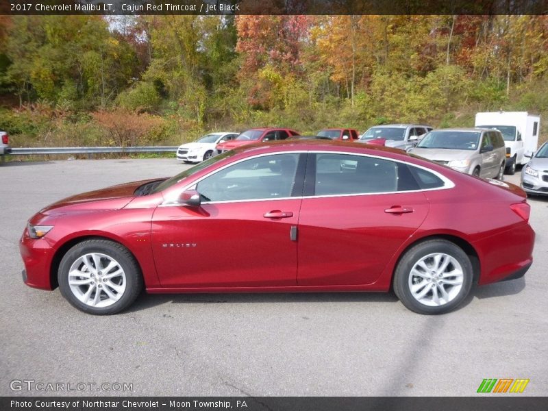 Cajun Red Tintcoat / Jet Black 2017 Chevrolet Malibu LT