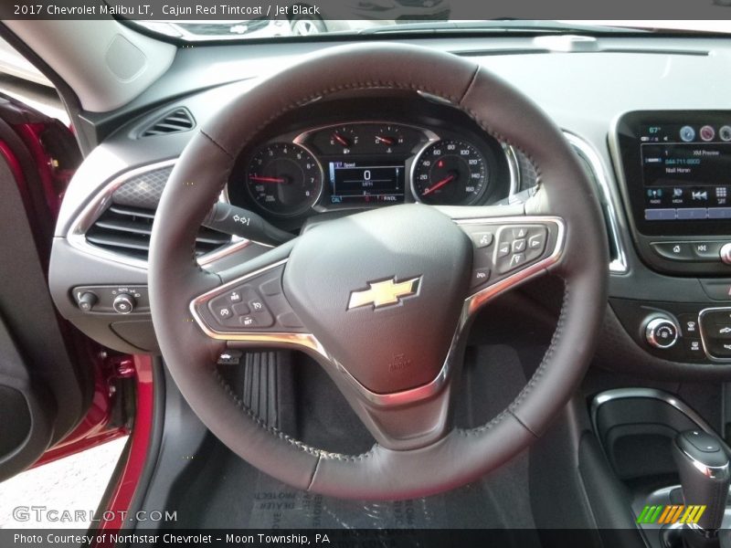 Cajun Red Tintcoat / Jet Black 2017 Chevrolet Malibu LT