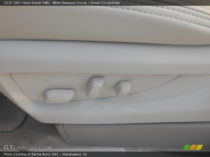 White Diamond Tricoat / Denali Cocoa/Shale 2015 GMC Yukon Denali 4WD