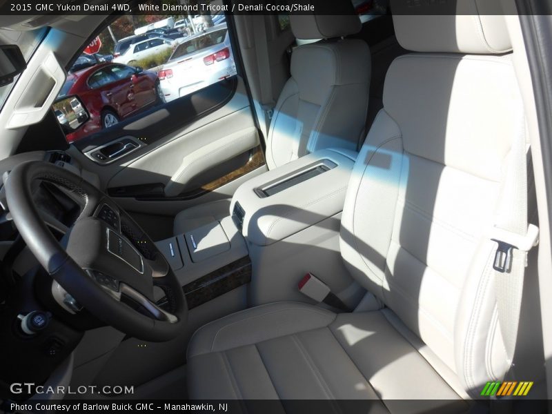 White Diamond Tricoat / Denali Cocoa/Shale 2015 GMC Yukon Denali 4WD