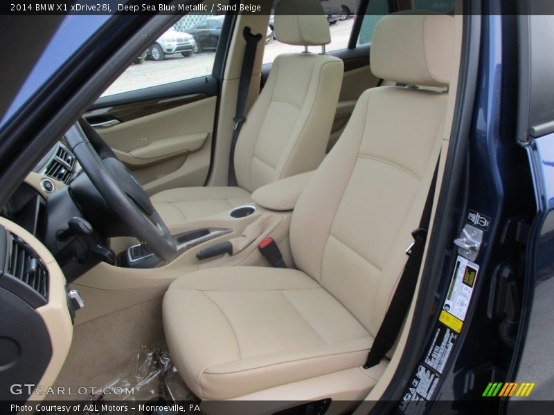 Deep Sea Blue Metallic / Sand Beige 2014 BMW X1 xDrive28i