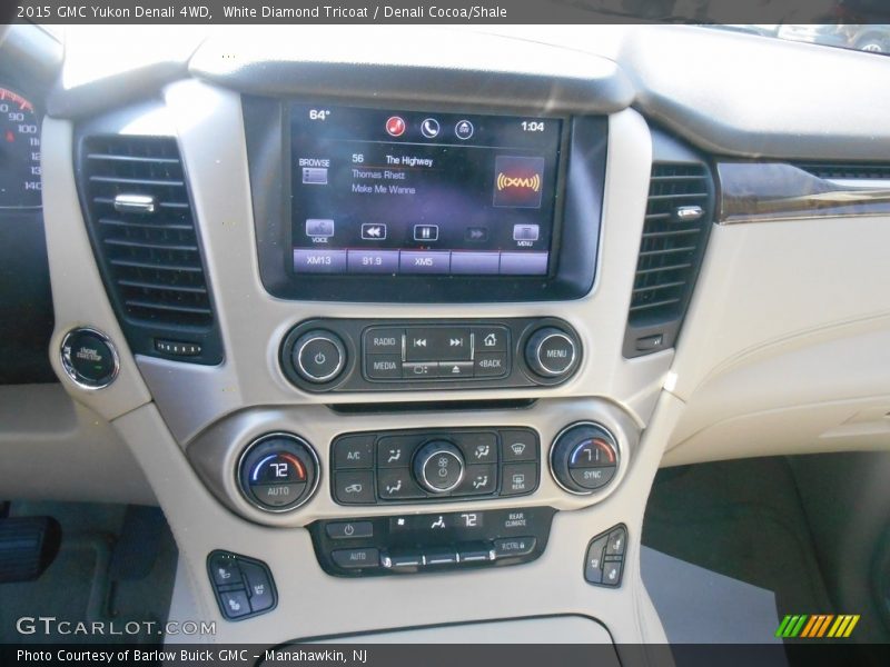 White Diamond Tricoat / Denali Cocoa/Shale 2015 GMC Yukon Denali 4WD
