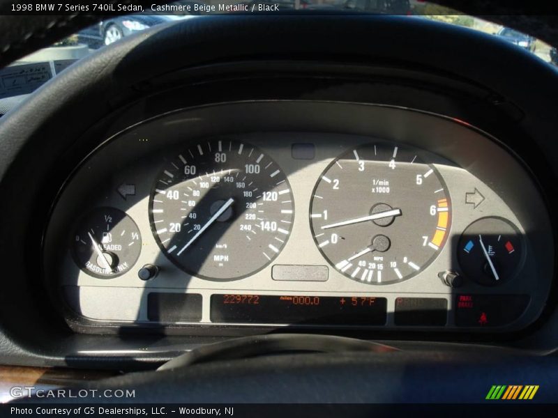 Cashmere Beige Metallic / Black 1998 BMW 7 Series 740iL Sedan
