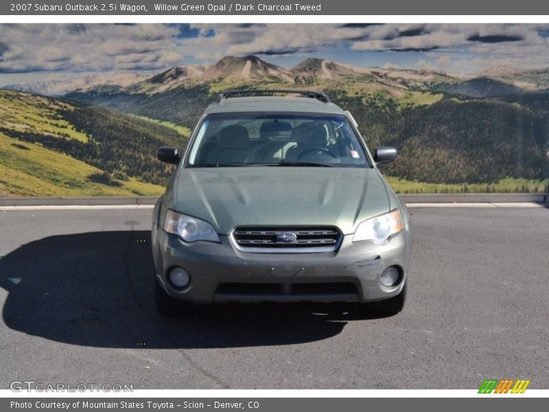 Willow Green Opal / Dark Charcoal Tweed 2007 Subaru Outback 2.5i Wagon