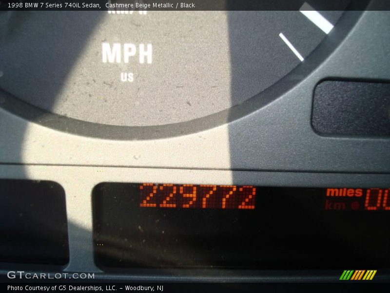 Cashmere Beige Metallic / Black 1998 BMW 7 Series 740iL Sedan