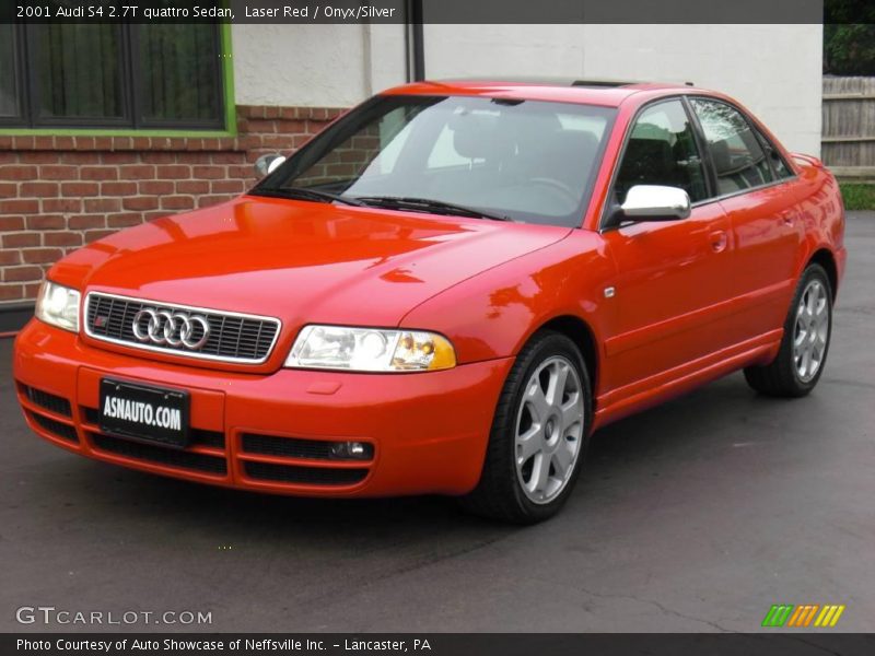Laser Red / Onyx/Silver 2001 Audi S4 2.7T quattro Sedan