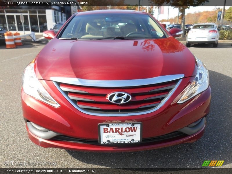 Venetian Red / Camel 2014 Hyundai Sonata GLS