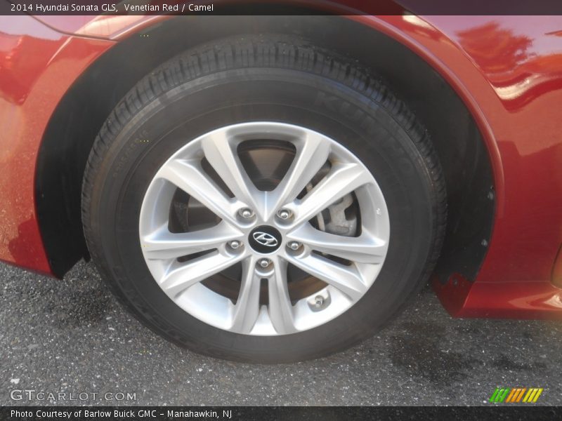 Venetian Red / Camel 2014 Hyundai Sonata GLS