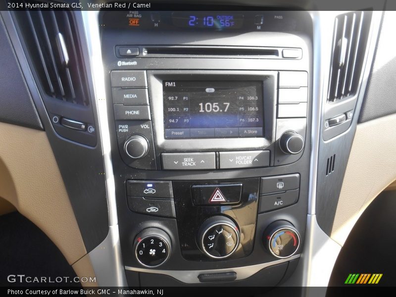 Venetian Red / Camel 2014 Hyundai Sonata GLS