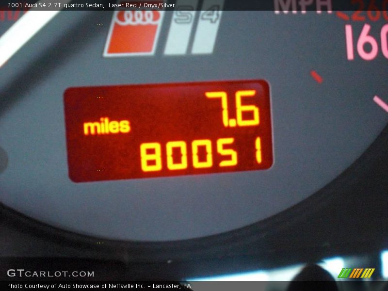 Laser Red / Onyx/Silver 2001 Audi S4 2.7T quattro Sedan