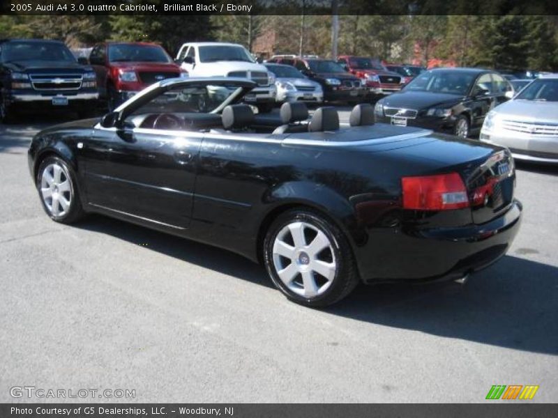 Brilliant Black / Ebony 2005 Audi A4 3.0 quattro Cabriolet