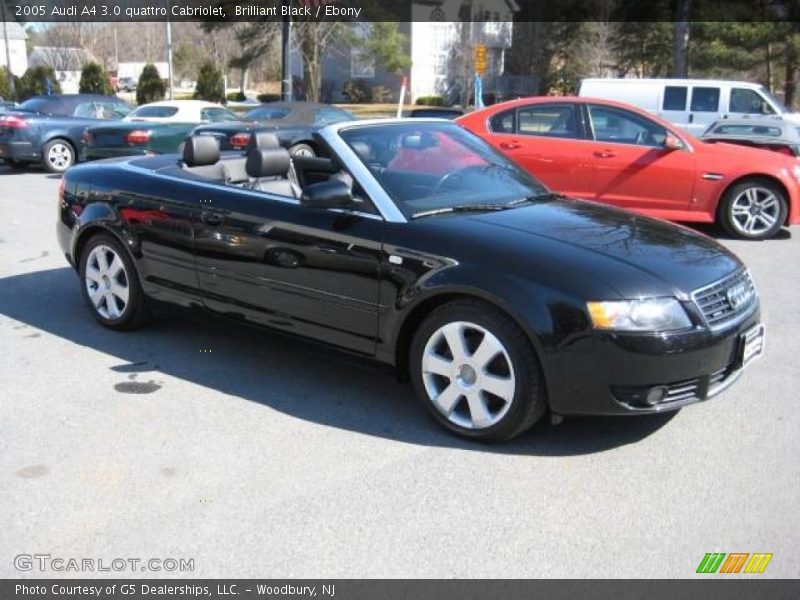 Brilliant Black / Ebony 2005 Audi A4 3.0 quattro Cabriolet