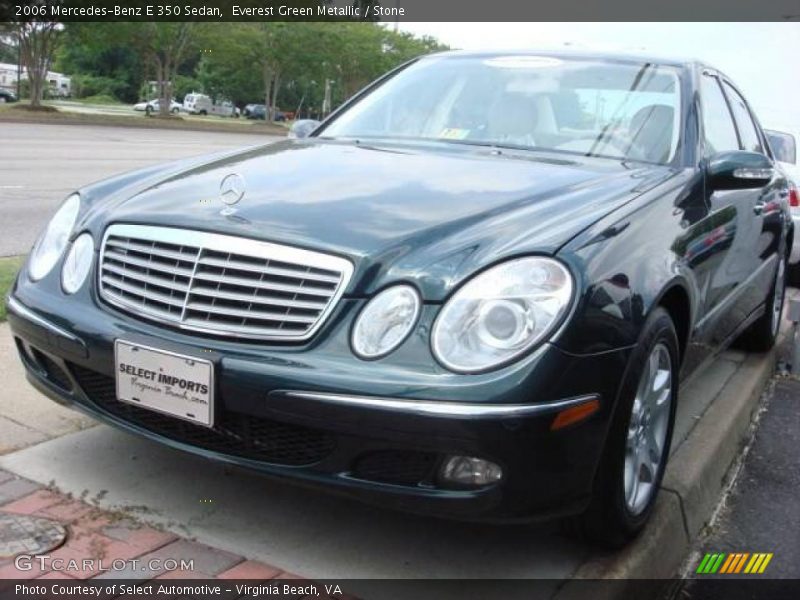 Everest Green Metallic / Stone 2006 Mercedes-Benz E 350 Sedan