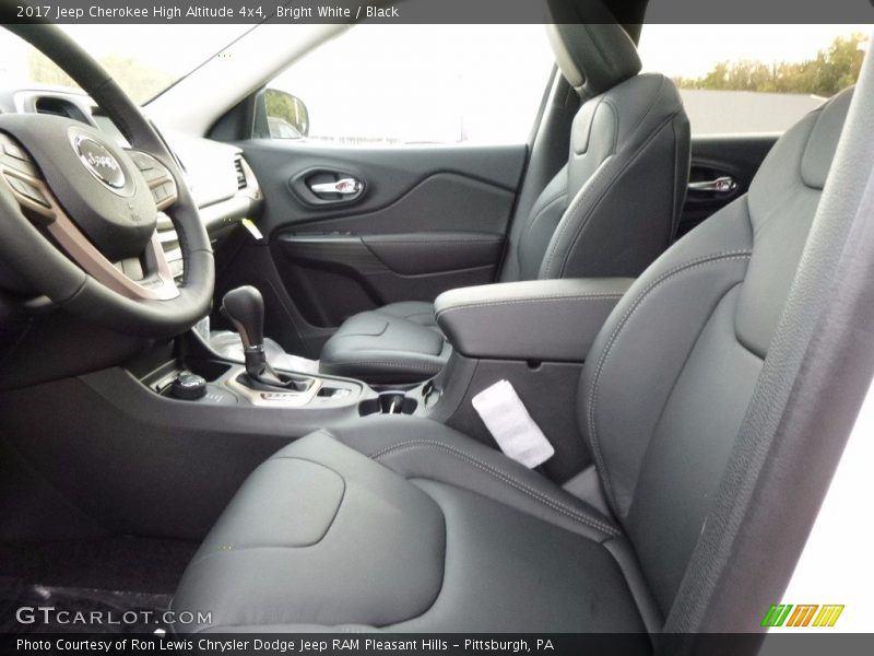 Front Seat of 2017 Cherokee High Altitude 4x4