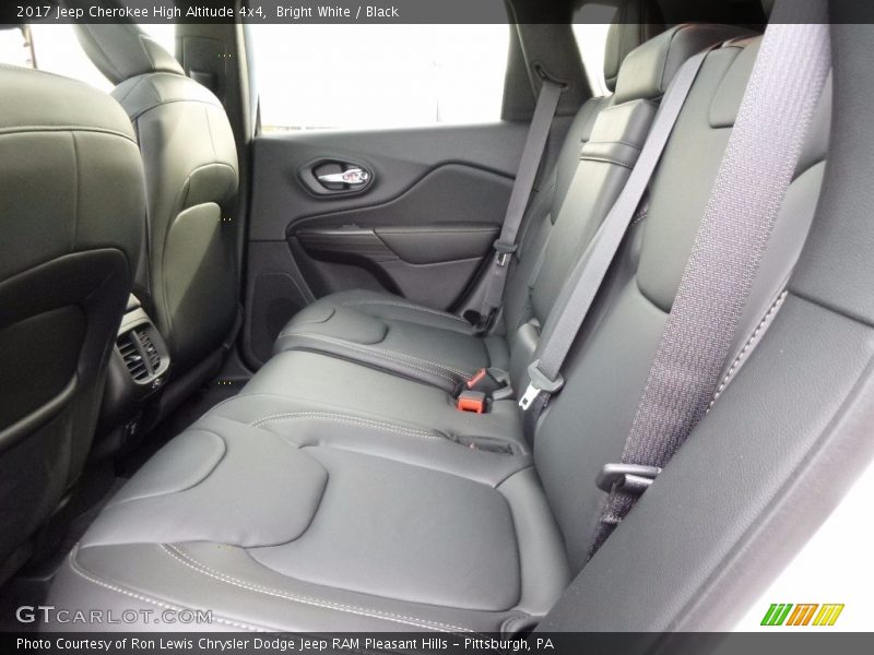 Rear Seat of 2017 Cherokee High Altitude 4x4