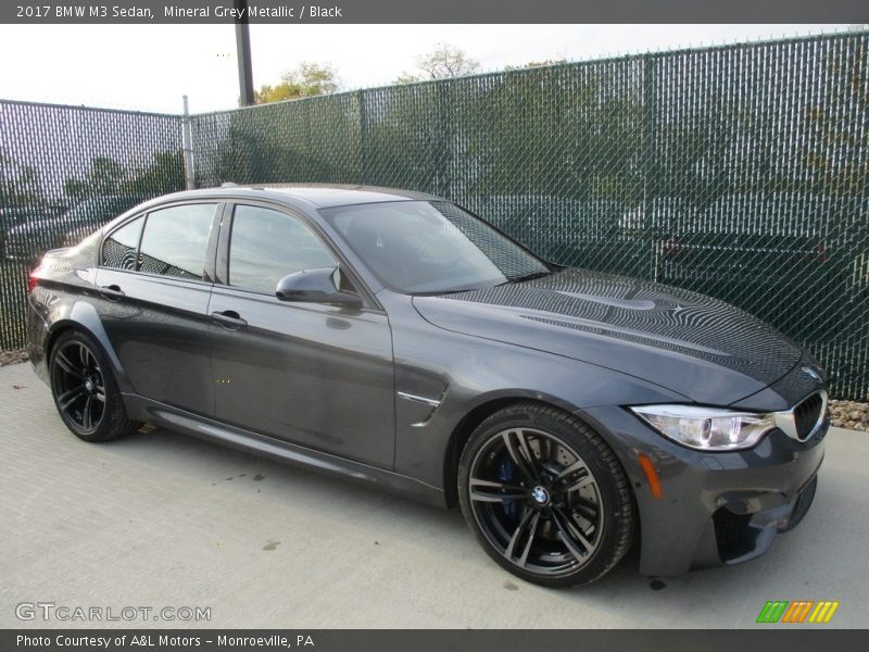 Mineral Grey Metallic / Black 2017 BMW M3 Sedan