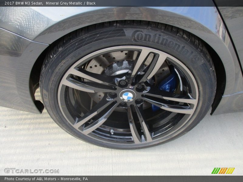 Mineral Grey Metallic / Black 2017 BMW M3 Sedan