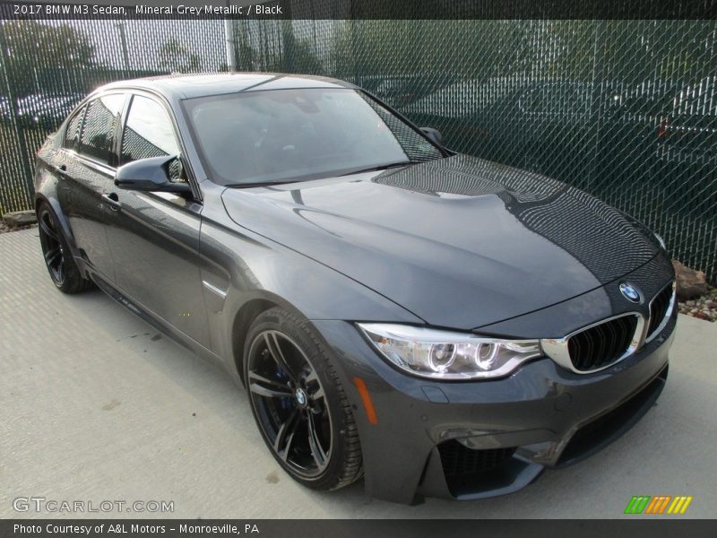 Mineral Grey Metallic / Black 2017 BMW M3 Sedan