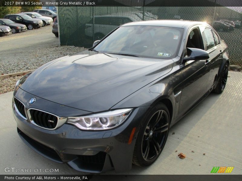 Mineral Grey Metallic / Black 2017 BMW M3 Sedan