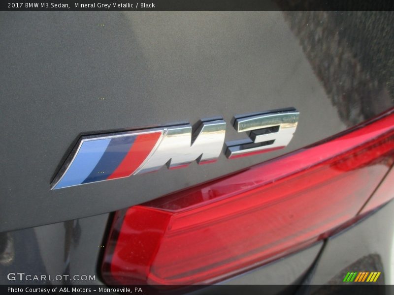 Mineral Grey Metallic / Black 2017 BMW M3 Sedan