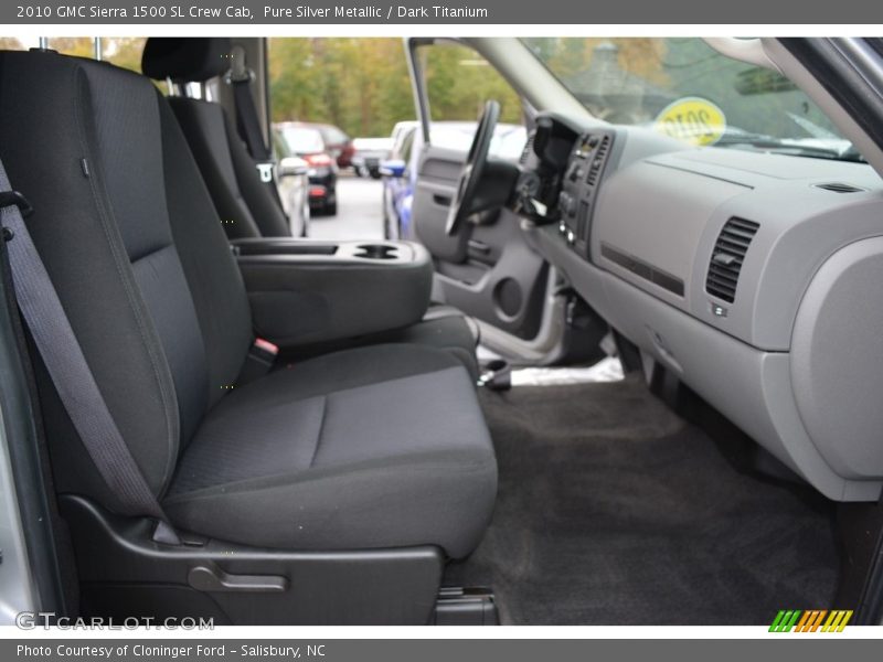 Pure Silver Metallic / Dark Titanium 2010 GMC Sierra 1500 SL Crew Cab