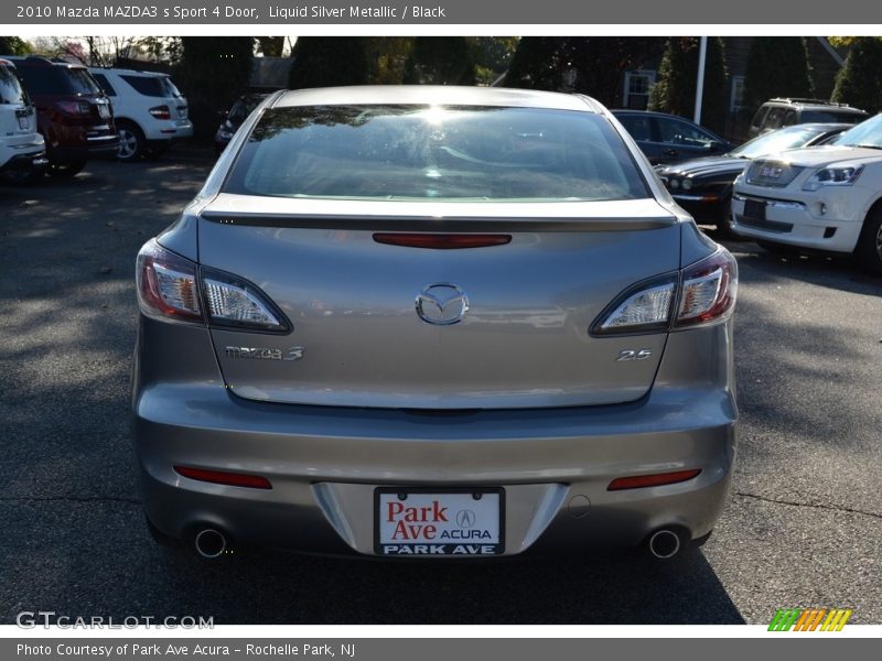 Liquid Silver Metallic / Black 2010 Mazda MAZDA3 s Sport 4 Door