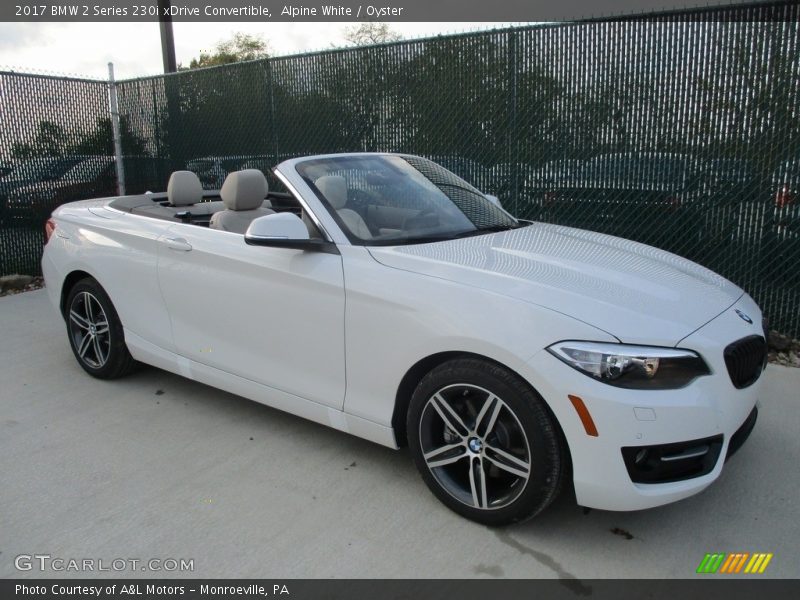 Alpine White / Oyster 2017 BMW 2 Series 230i xDrive Convertible