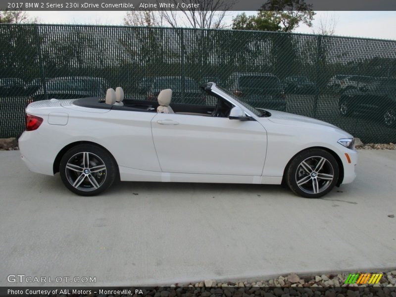 Alpine White / Oyster 2017 BMW 2 Series 230i xDrive Convertible