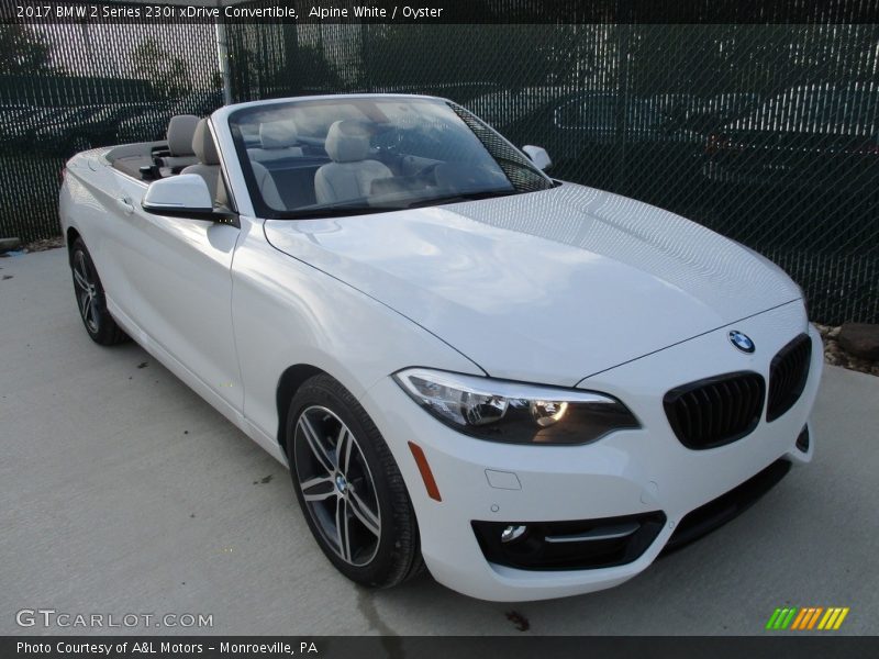 Alpine White / Oyster 2017 BMW 2 Series 230i xDrive Convertible