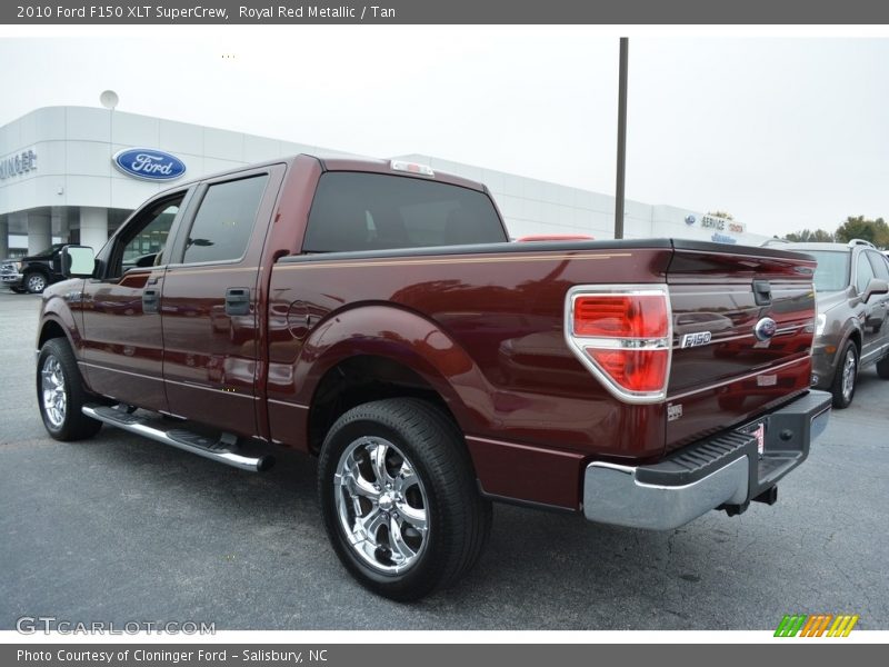 Royal Red Metallic / Tan 2010 Ford F150 XLT SuperCrew