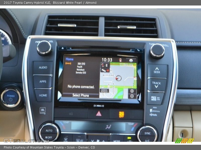 Blizzard White Pearl / Almond 2017 Toyota Camry Hybrid XLE