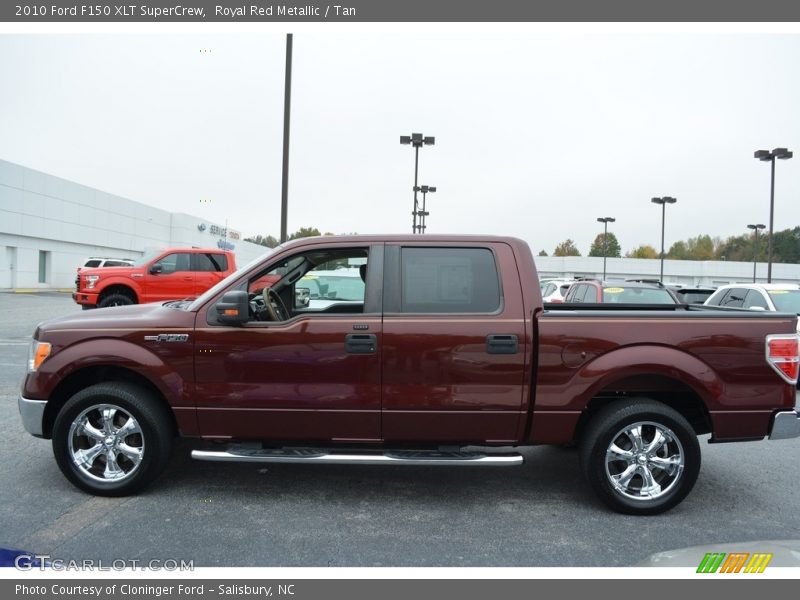 Royal Red Metallic / Tan 2010 Ford F150 XLT SuperCrew