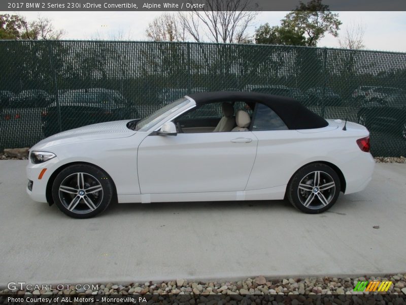 Alpine White / Oyster 2017 BMW 2 Series 230i xDrive Convertible