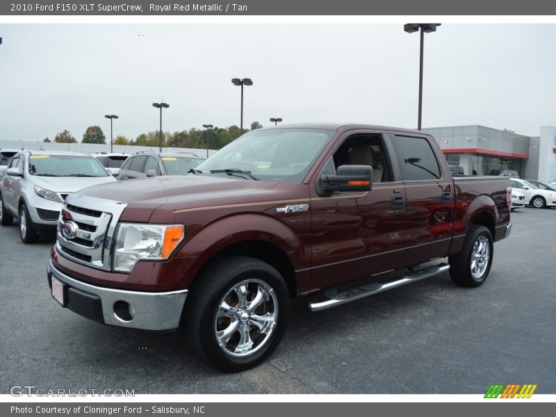 Royal Red Metallic / Tan 2010 Ford F150 XLT SuperCrew