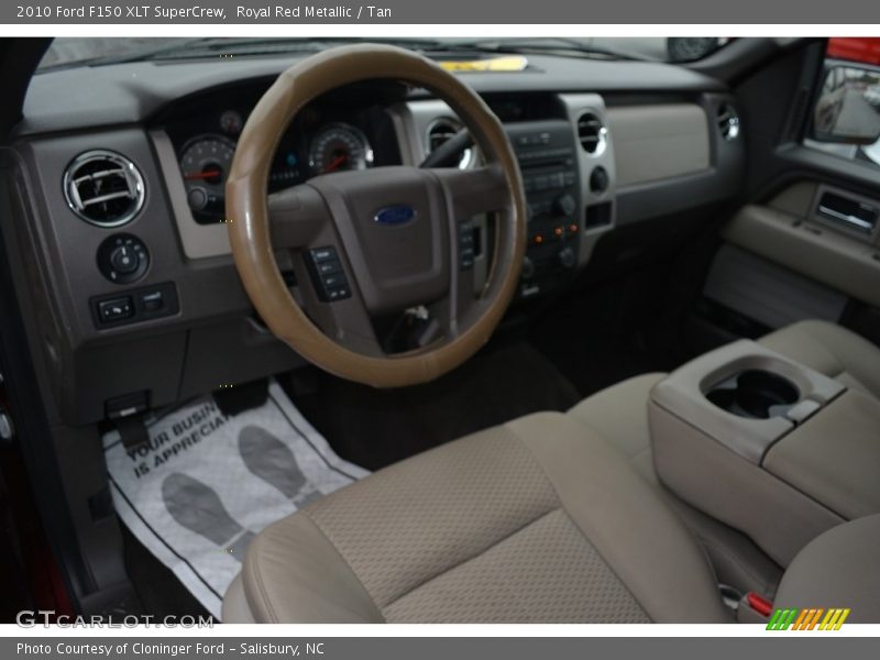 Royal Red Metallic / Tan 2010 Ford F150 XLT SuperCrew