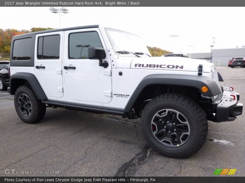 Bright White / Black 2017 Jeep Wrangler Unlimited Rubicon Hard Rock 4x4