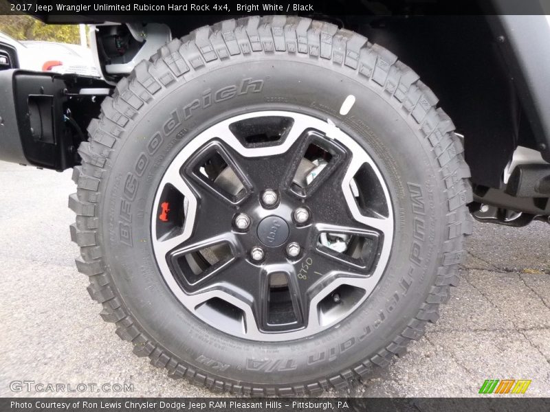 Bright White / Black 2017 Jeep Wrangler Unlimited Rubicon Hard Rock 4x4