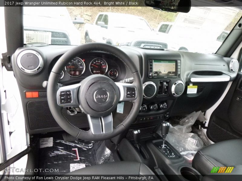 Bright White / Black 2017 Jeep Wrangler Unlimited Rubicon Hard Rock 4x4