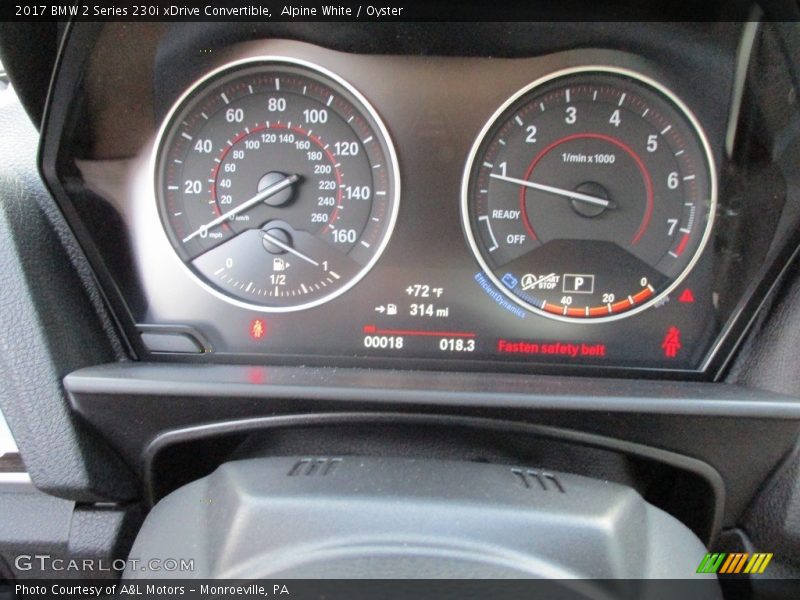 Alpine White / Oyster 2017 BMW 2 Series 230i xDrive Convertible